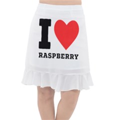 I Love Raspberry Fishtail Chiffon Skirt by ilovewhateva