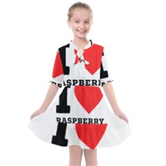 I Love Raspberry Kids  All Frills Chiffon Dress by ilovewhateva