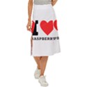 I love raspberry Midi Panel Skirt View1