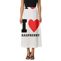 I Love Raspberry Classic Midi Chiffon Skirt by ilovewhateva