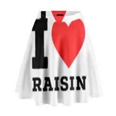 I Love Raisin  High Waist Skirt by ilovewhateva