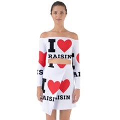 I Love Raisin  Off Shoulder Top With Skirt Set by ilovewhateva