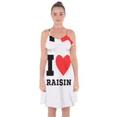 I Love Raisin  Ruffle Detail Chiffon Dress by ilovewhateva