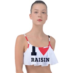 I Love Raisin  Frill Bikini Top by ilovewhateva