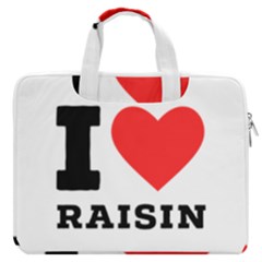 I Love Raisin  Macbook Pro 13  Double Pocket Laptop Bag by ilovewhateva