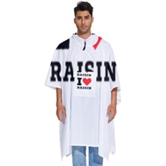 I Love Raisin  Men s Hooded Rain Ponchos by ilovewhateva