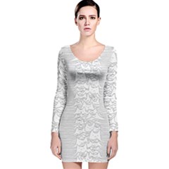 Furr Division Long Sleeve Velvet Bodycon Dress