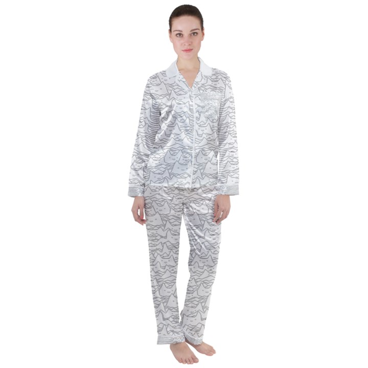 Furr Division Women s Long Sleeve Satin Pajamas Set	