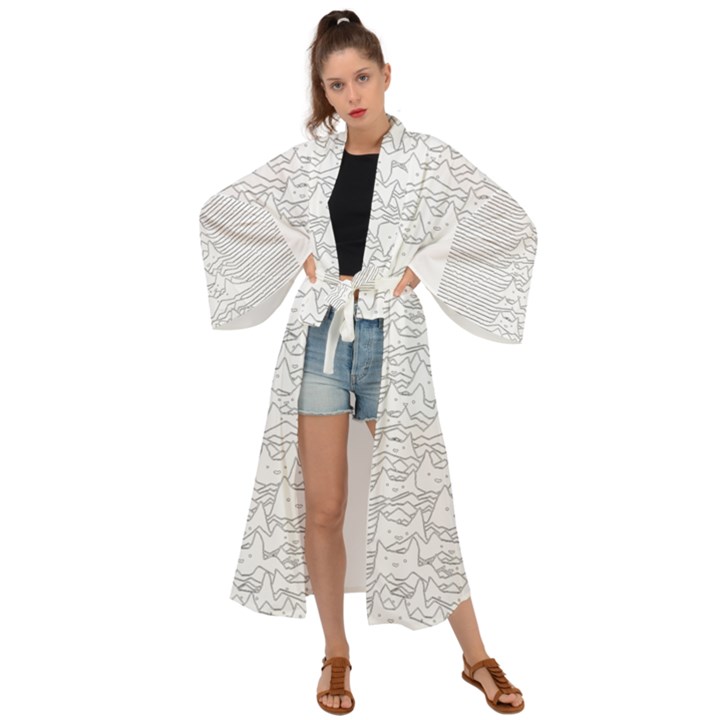 Furr Division Maxi Kimono