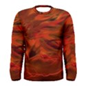 Fire Lion Flames Light Mystical Dangerous Wild Men s Long Sleeve Tee View1