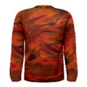 Fire Lion Flames Light Mystical Dangerous Wild Men s Long Sleeve Tee View2