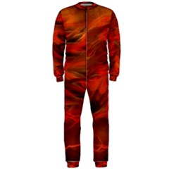 Fire Lion Flames Light Mystical Dangerous Wild Onepiece Jumpsuit (men) by Mog4mog4