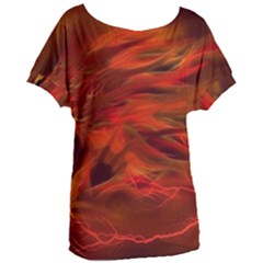 Fire Lion Flames Light Mystical Dangerous Wild Women s Oversized Tee by Mog4mog4