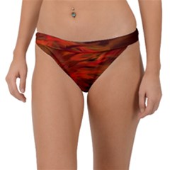 Fire Lion Flames Light Mystical Dangerous Wild Band Bikini Bottoms by Mog4mog4