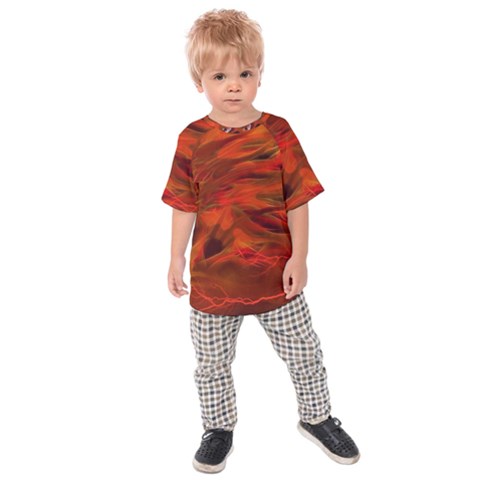 Fire Lion Flames Light Mystical Dangerous Wild Kids  Raglan Tee by Mog4mog4