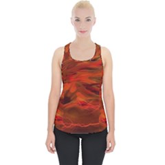 Fire Lion Flames Light Mystical Dangerous Wild Piece Up Tank Top by Mog4mog4