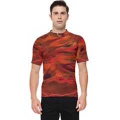 Fire Lion Flames Light Mystical Dangerous Wild Men s Short Sleeve Rash Guard by Mog4mog4