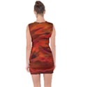 Fire Lion Flames Light Mystical Dangerous Wild Lace Up Front Bodycon Dress View2