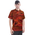 Fire Lion Flames Light Mystical Dangerous Wild Men s Polo Tee View1