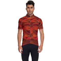 Fire Lion Flames Light Mystical Dangerous Wild Men s Short Sleeve Cycling Jersey by Mog4mog4