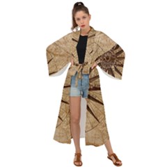 Compass Map Nautical Antique Maxi Kimono by Mog4mog4