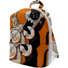 Vintage Poster Ad Retro Design Zip Up Backpack by Mog4mog4