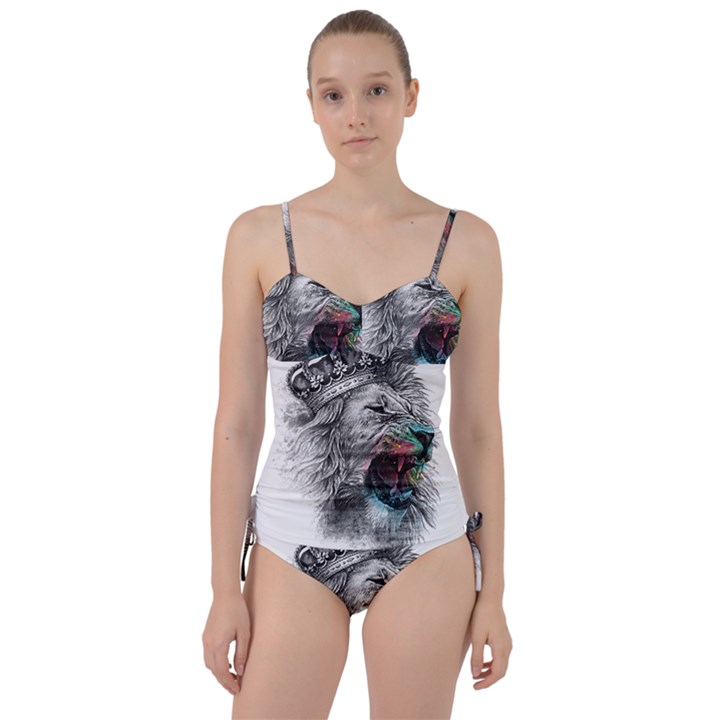 Lion King Head Sweetheart Tankini Set