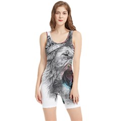 Lion King Head Women s Wrestling Singlet