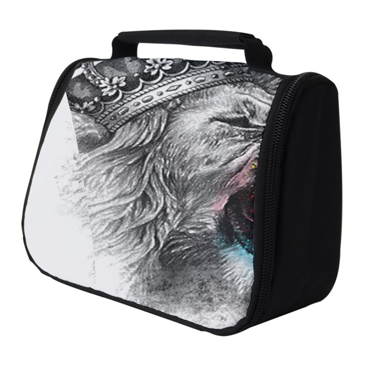 Lion King Head Full Print Travel Pouch (Small)