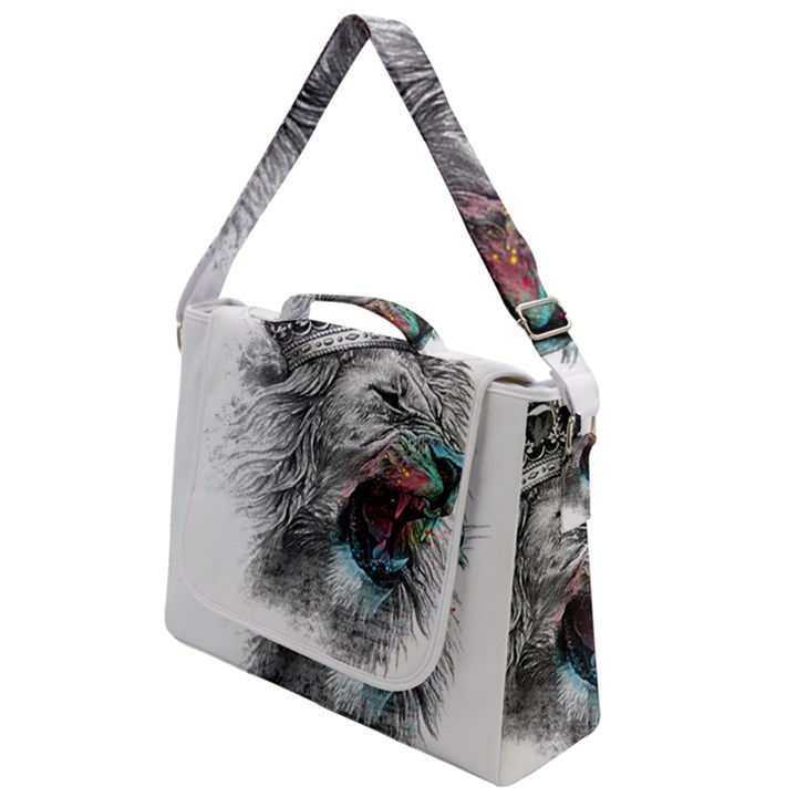 Lion King Head Box Up Messenger Bag