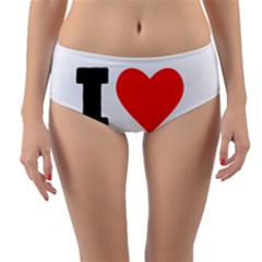 I Love Prosecco Reversible Mid-waist Bikini Bottoms by ilovewhateva