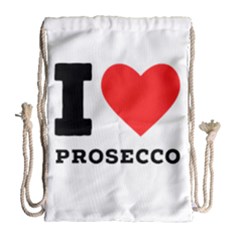 I Love Prosecco Drawstring Bag (large) by ilovewhateva