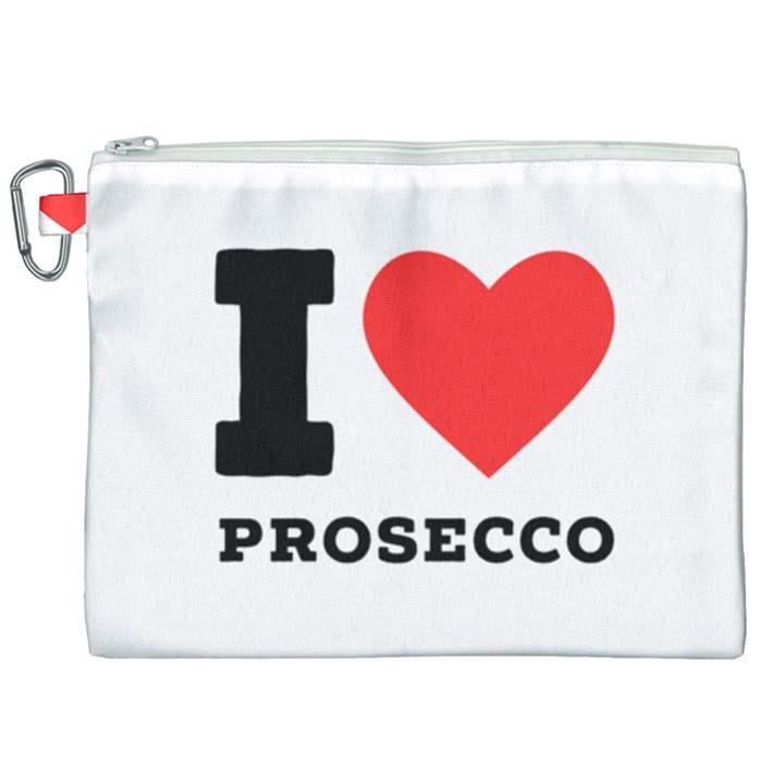 I love prosecco Canvas Cosmetic Bag (XXL)