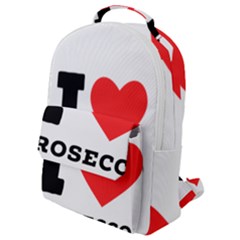 I Love Prosecco Flap Pocket Backpack (small) by ilovewhateva