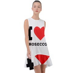 I Love Prosecco Frill Swing Dress by ilovewhateva