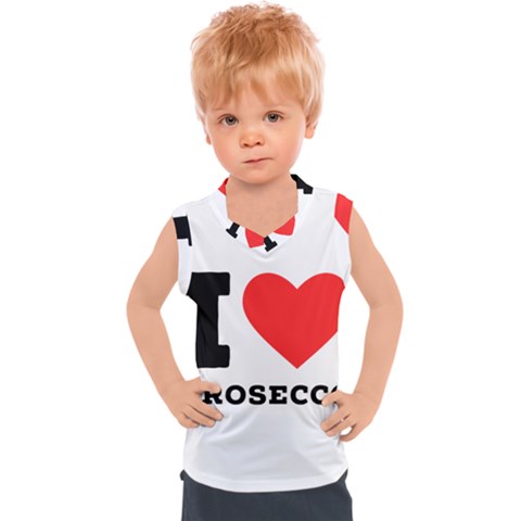 I Love Prosecco Kids  Sport Tank Top by ilovewhateva