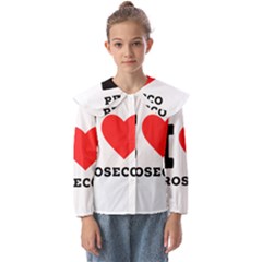 I Love Prosecco Kids  Peter Pan Collar Blouse by ilovewhateva