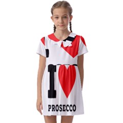 I Love Prosecco Kids  Asymmetric Collar Dress by ilovewhateva