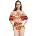 Telephone Booth Red London England Halter Flowy Bikini Set  View1