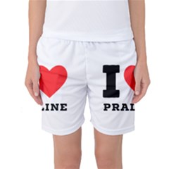 I Love Praline  Women s Basketball Shorts by ilovewhateva