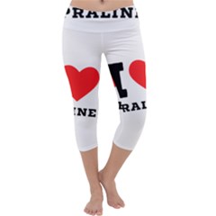 I Love Praline  Capri Yoga Leggings by ilovewhateva