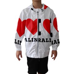 I Love Praline  Kids  Hooded Windbreaker by ilovewhateva