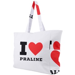 I Love Praline  Simple Shoulder Bag by ilovewhateva