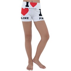 I Love Praline  Kids  Lightweight Velour Yoga Shorts by ilovewhateva