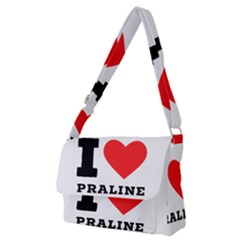 I Love Praline  Full Print Messenger Bag (m) by ilovewhateva