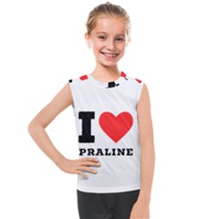 I Love Praline  Kids  Mesh Tank Top by ilovewhateva