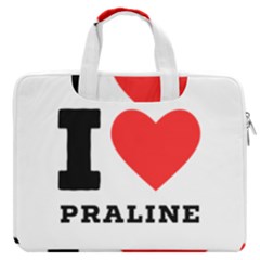 I Love Praline  Macbook Pro 13  Double Pocket Laptop Bag by ilovewhateva