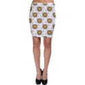 Lion Heads Pattern Design Doodle Bodycon Skirt View1