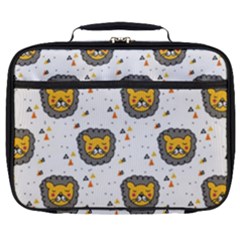 Lion Heads Pattern Design Doodle Full Print Lunch Bag by Mog4mog4