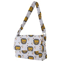 Lion Heads Pattern Design Doodle Full Print Messenger Bag (s) by Mog4mog4